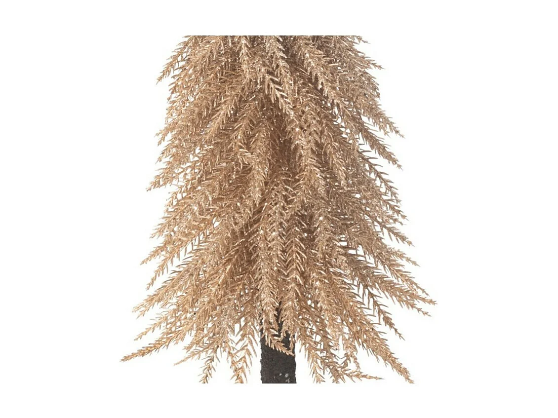 Albero di Natale artificiale in plastica color rame 12*12*35 cm