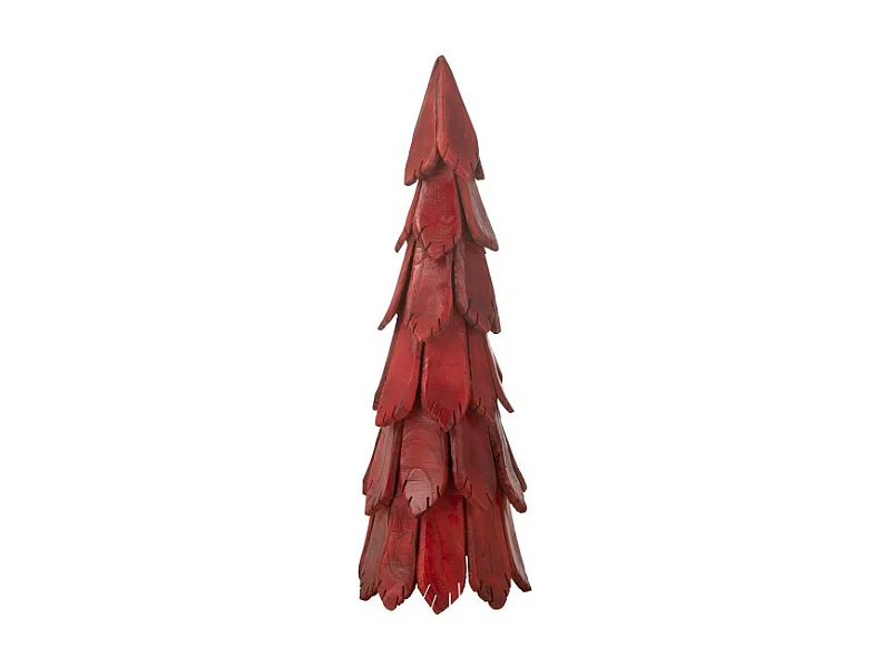 Albero di Natale in legno rosso 28*28*80 cm