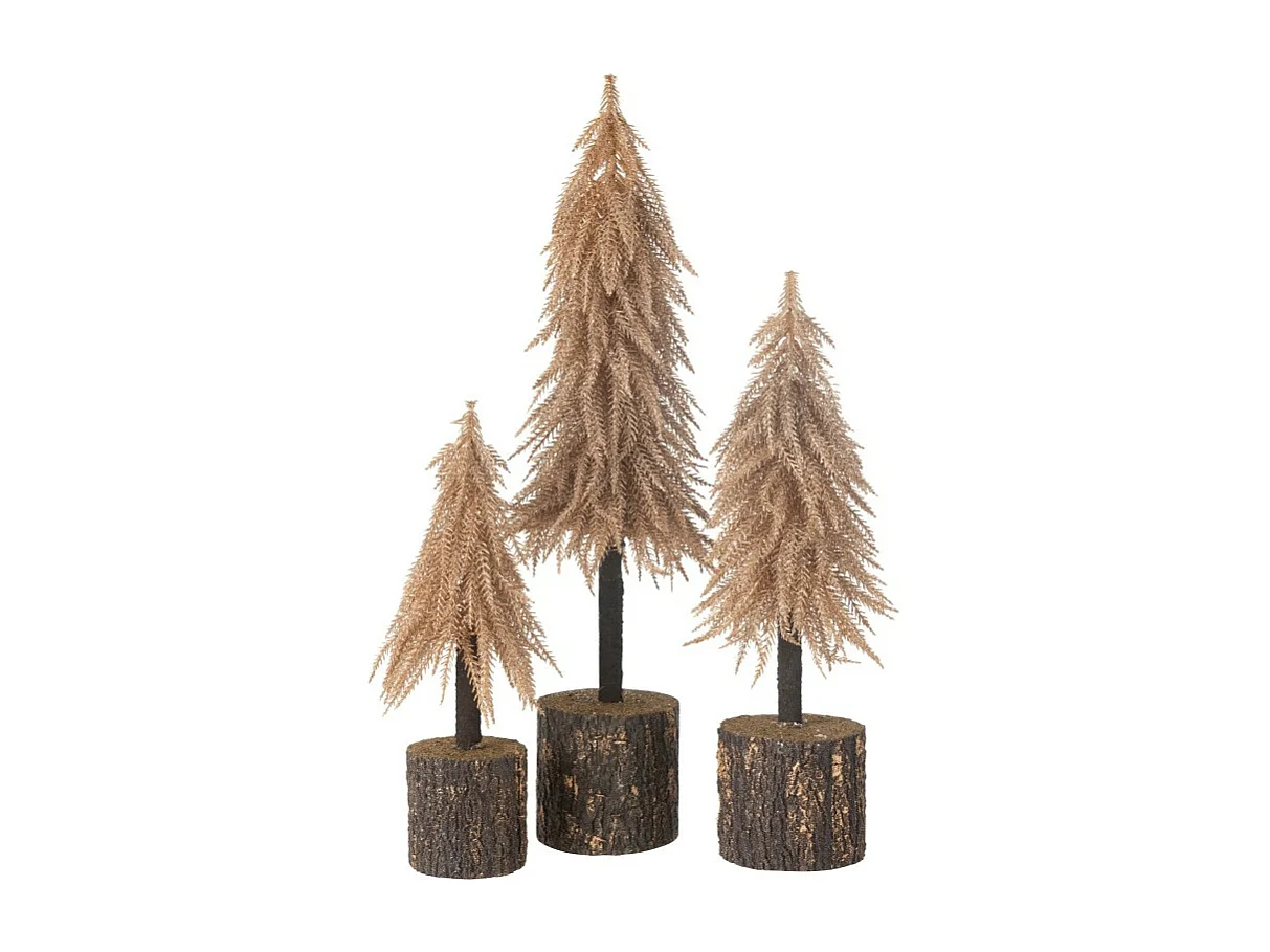 Albero di Natale artificiale in plastica color rame 16*16*60 cm