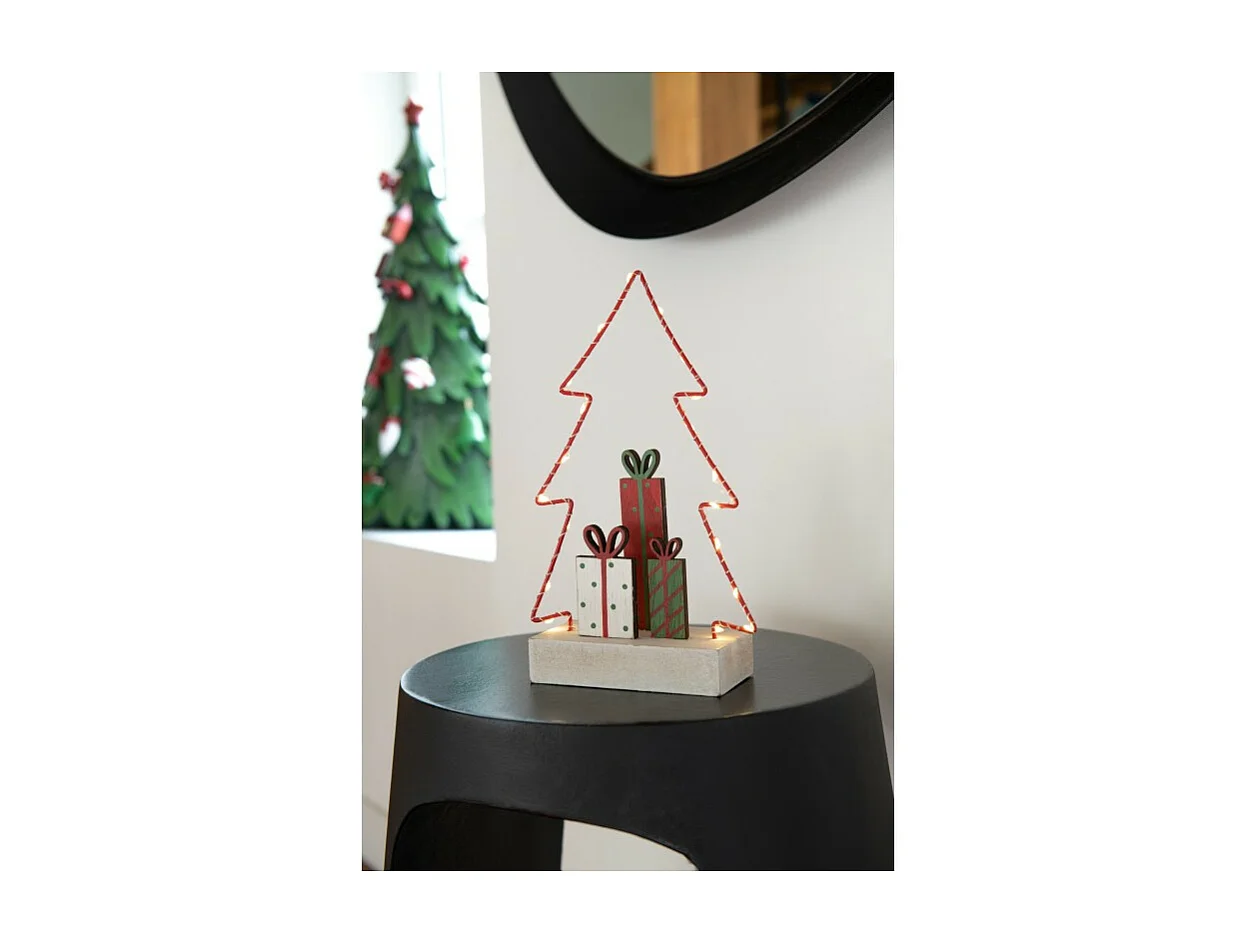 Albero di Natale in legno multicolore 15*6*25 cm