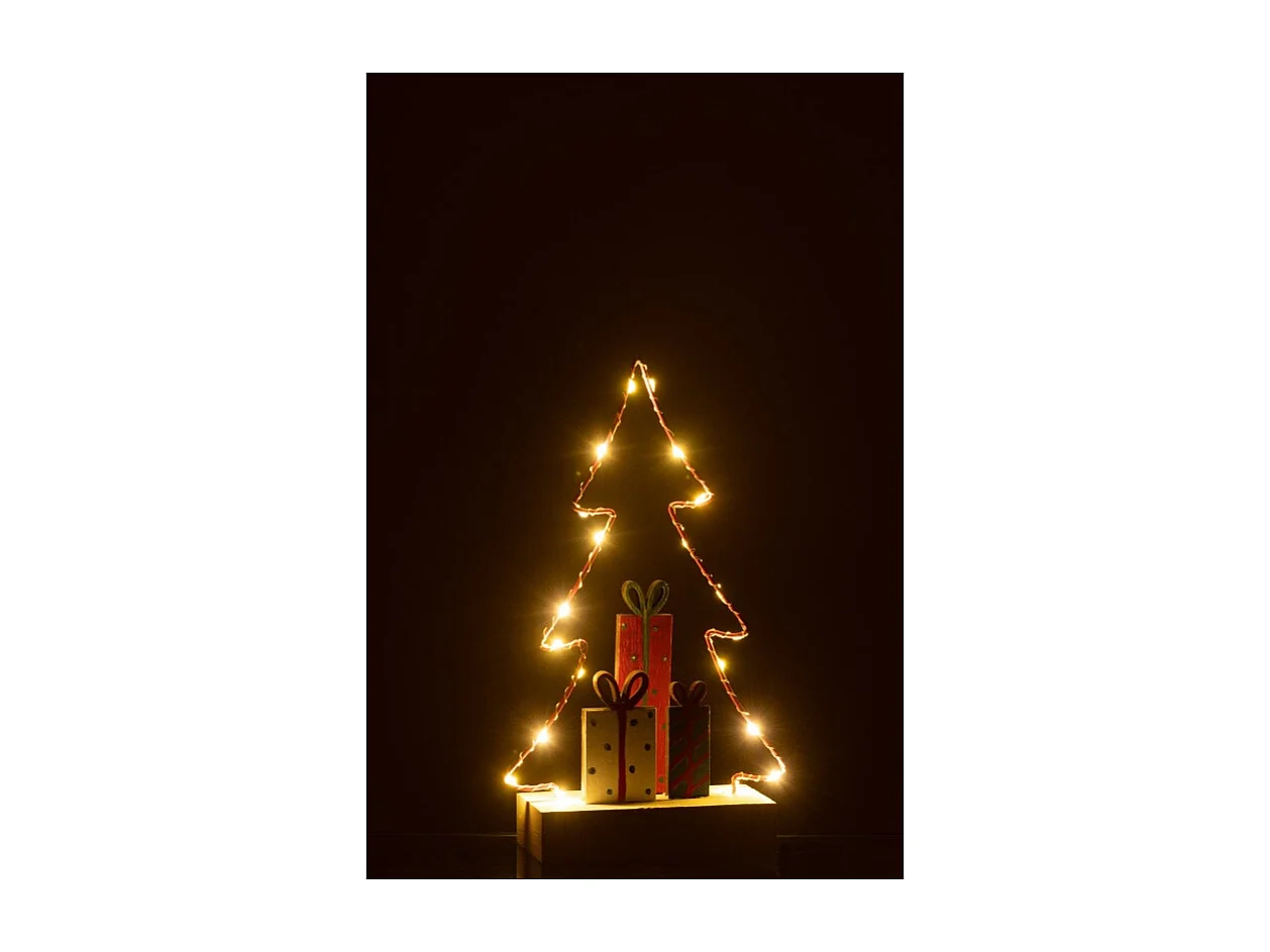 Albero di Natale in legno multicolore 15*6*25 cm