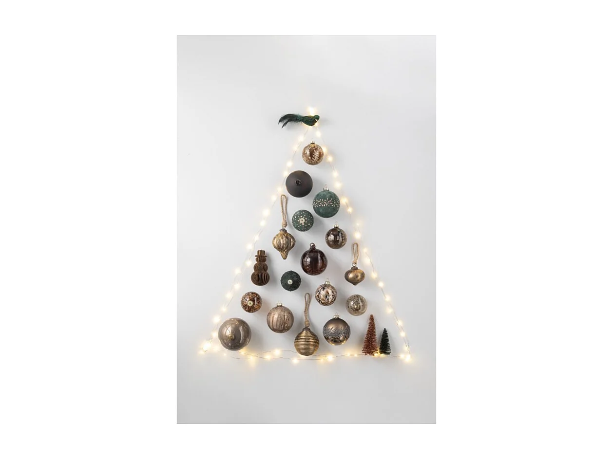 Albero di Natale artificiale in plastica rossa 10*10*15 cm