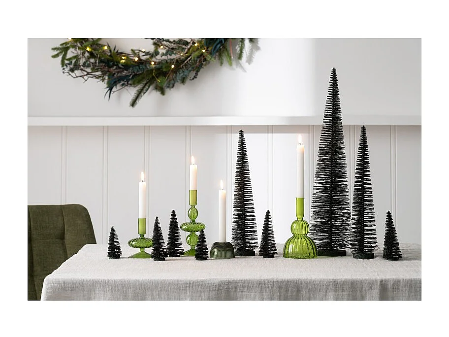 Albero di Natale artificiale in plastica verde 10*10*39 cm