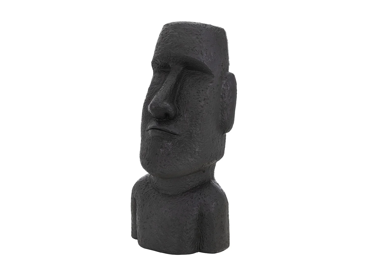 Statua Moai Rapa Nui dell'Isola di Pasqua 26,5x19x53,5 cm scultura da giardino antracite