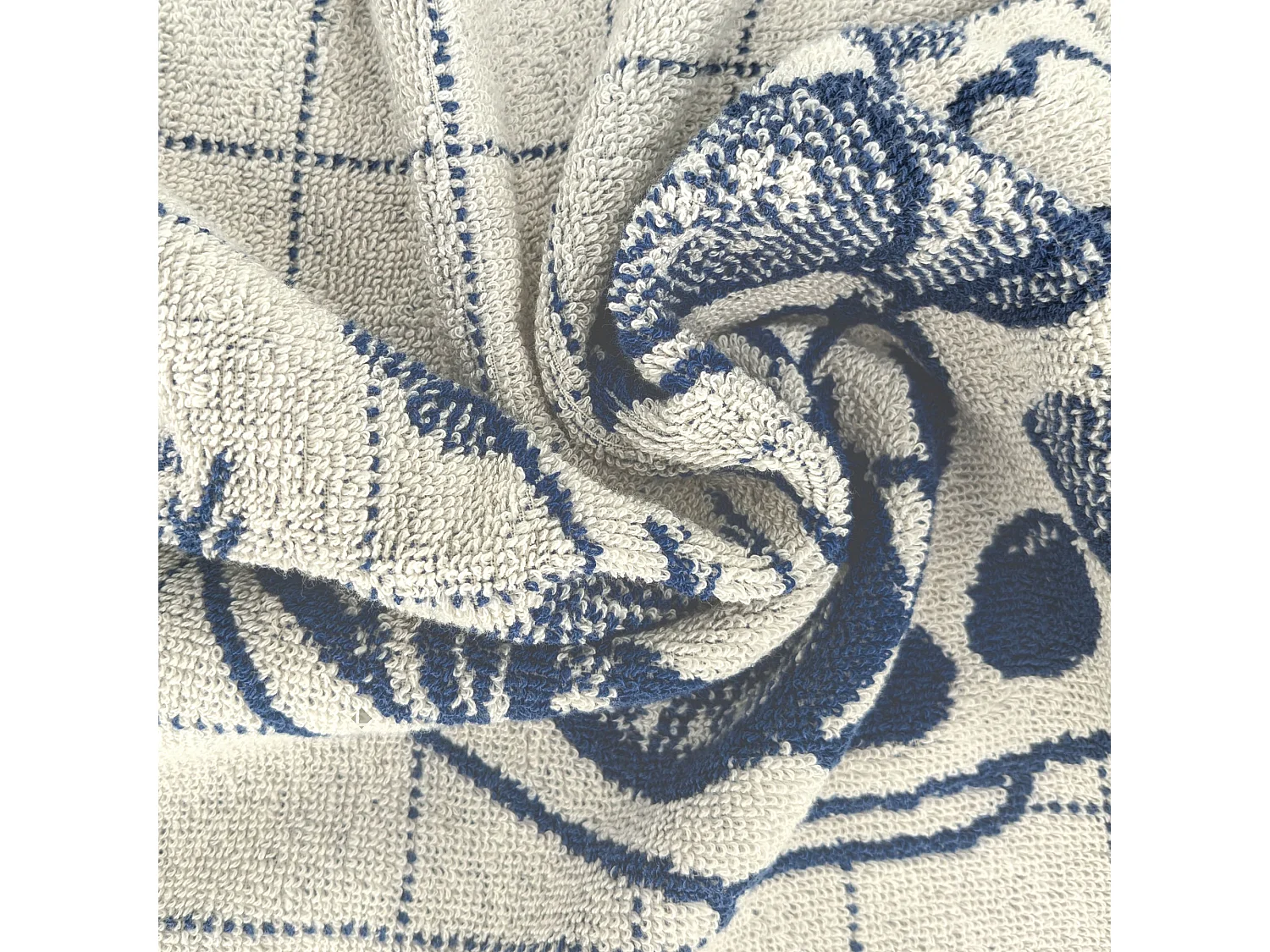 Lot de 2 torchons de cuisine 50x50 cm coton SALAD motif thème salade vert