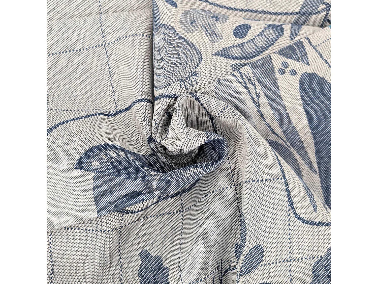 Lot de 2 torchons de cuisine 50x70 cm coton SALAD motif thème salade vert