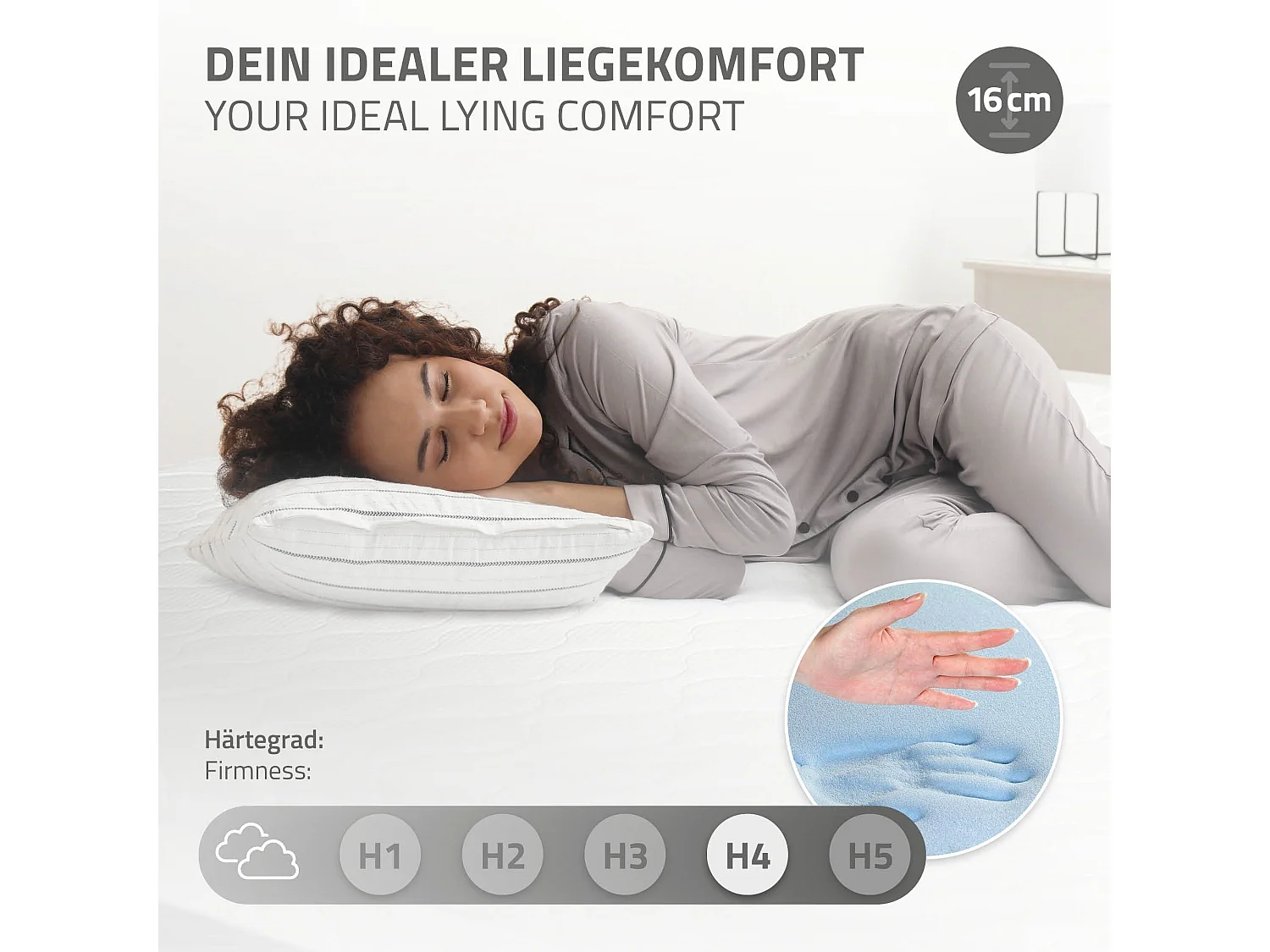 Letto singolo in metallo telaio in acciaio nero con materasso a schiuma 90x200cm