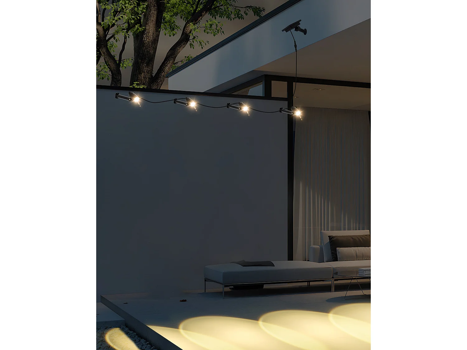4 Spots solaires connectés MINI ROUNDY 200LM