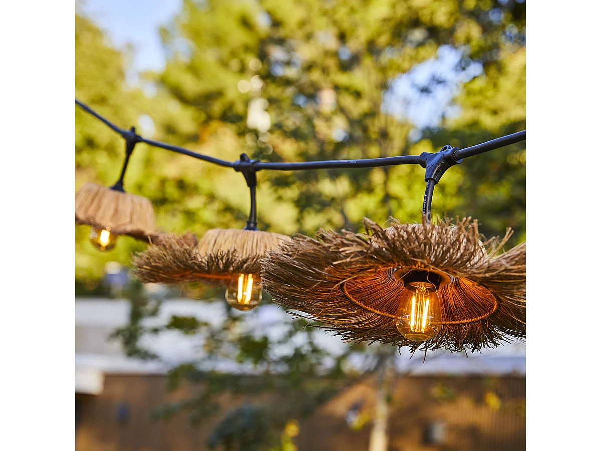 Guirlande connectable TAHITI 14 ampoules E27 10.2M