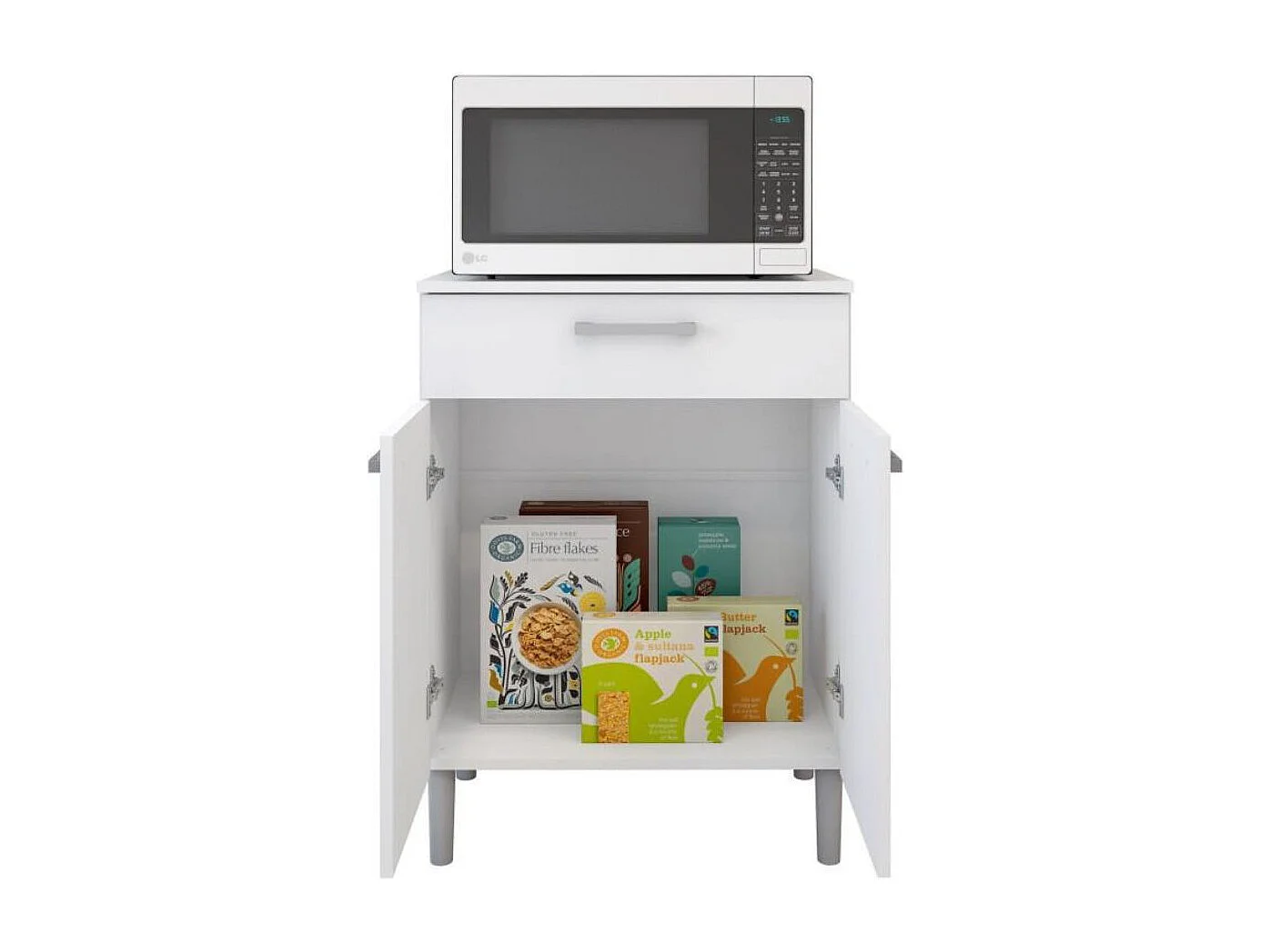 Armario Hogar 2 Puertas - 1 Cajón 84X61X39 Blanco