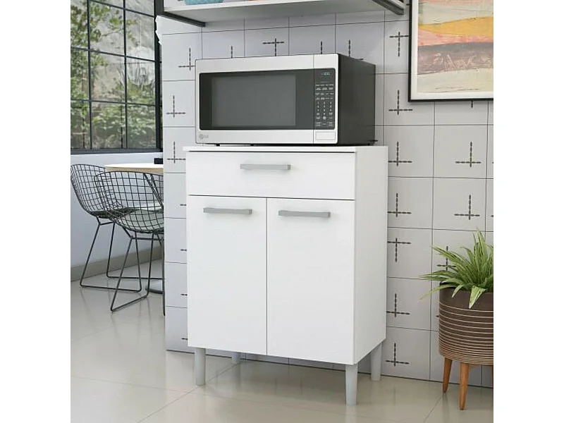 Armario Hogar 2 Puertas - 1 Cajón 84X61X39 Blanco