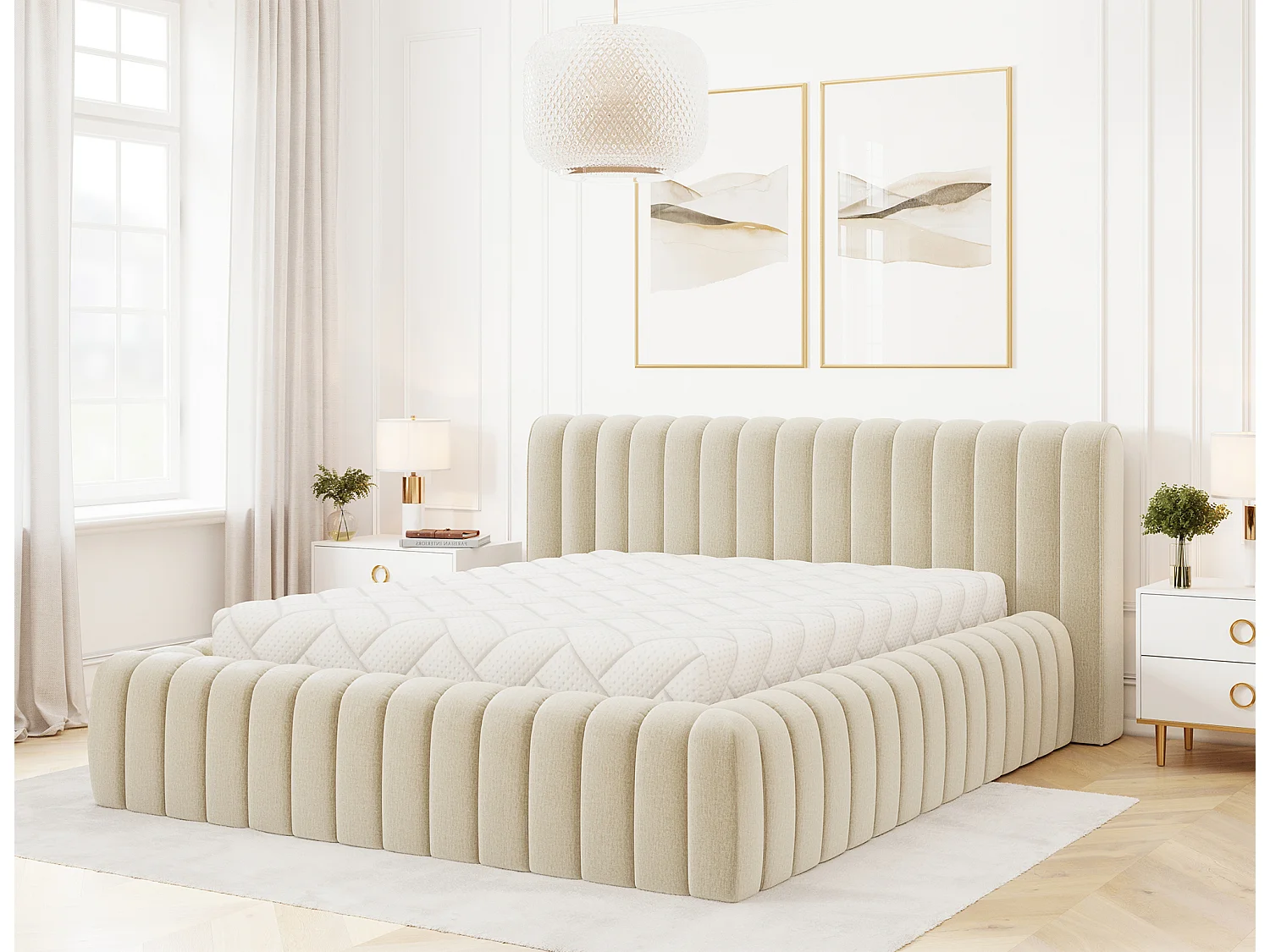 Letto Joya S (140x200)/Tessuto/Antracite