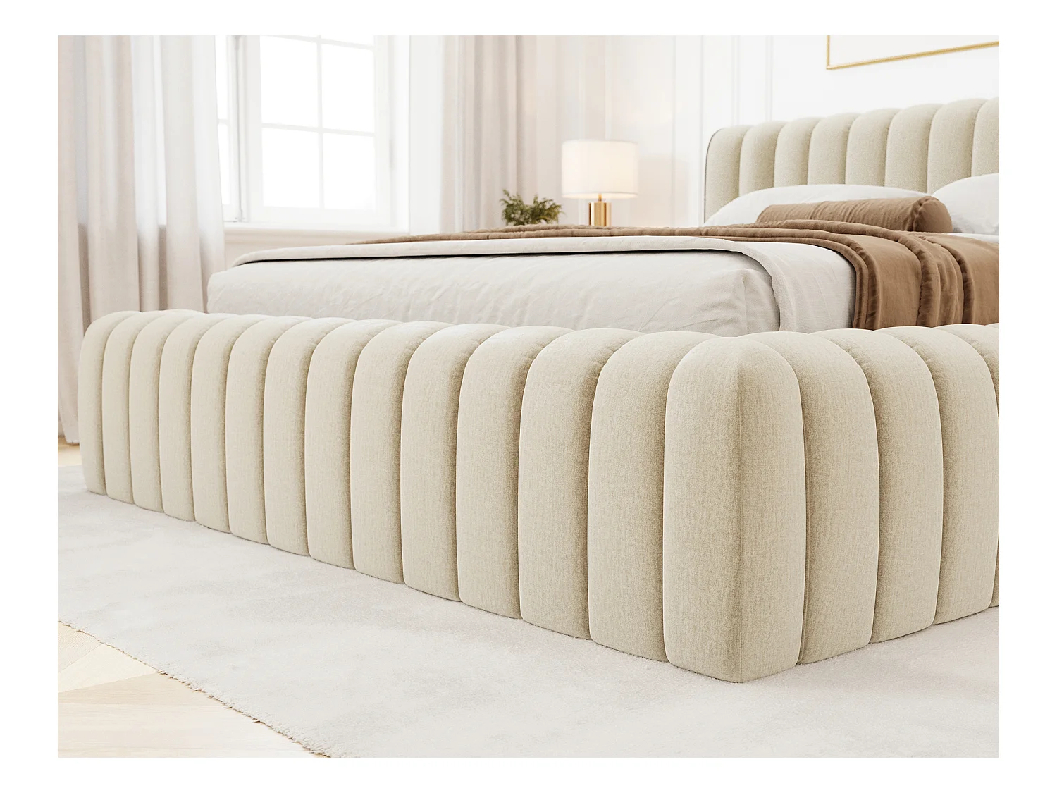 Letto Joya S (140x200)/Tessuto/Antracite