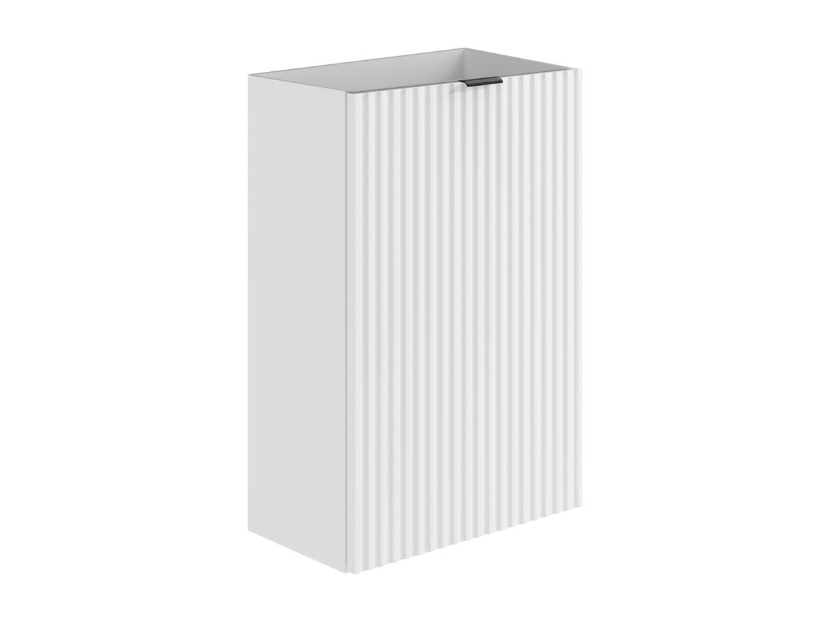Handwaschbeckenschrank geriffelt - Tür wendbar - Weiß - 60 x 40 x 22 - VAHI günstig online kaufen