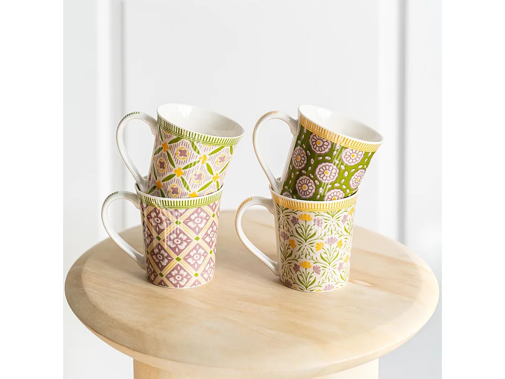 Coffret de 4 mugs Chester 38 cl