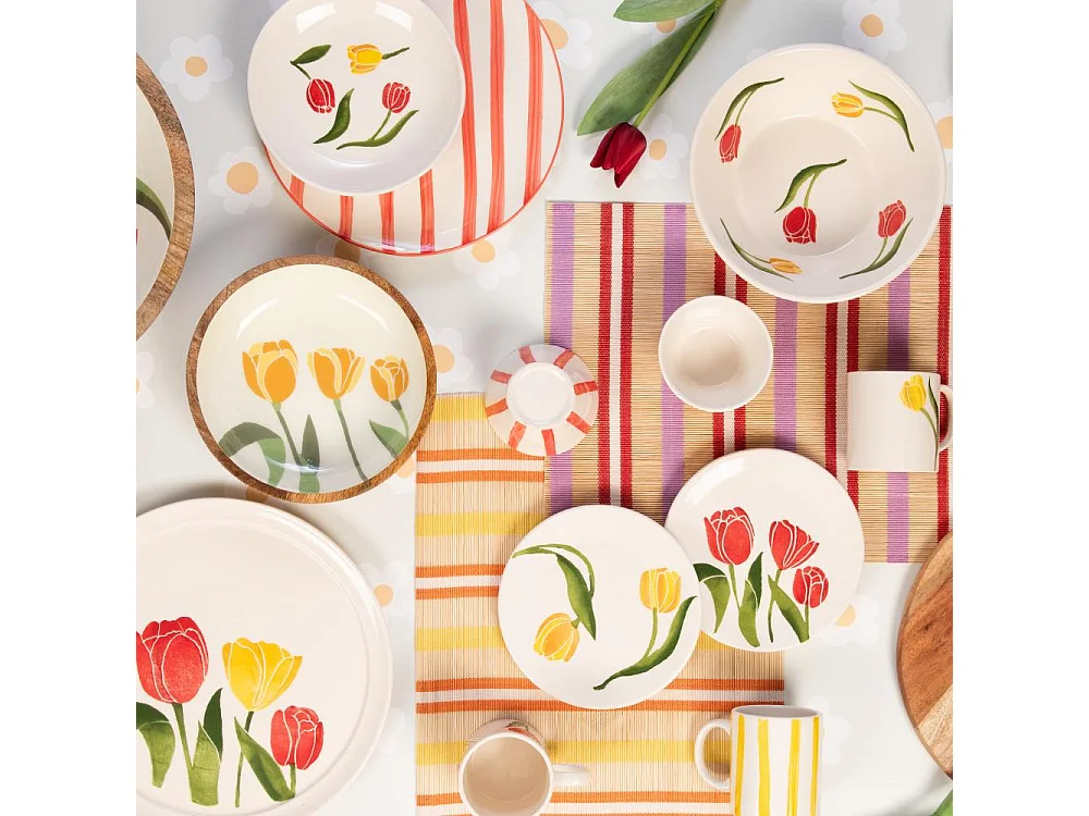 Assiette creuse Greta 19,5 cm (lot de 6)