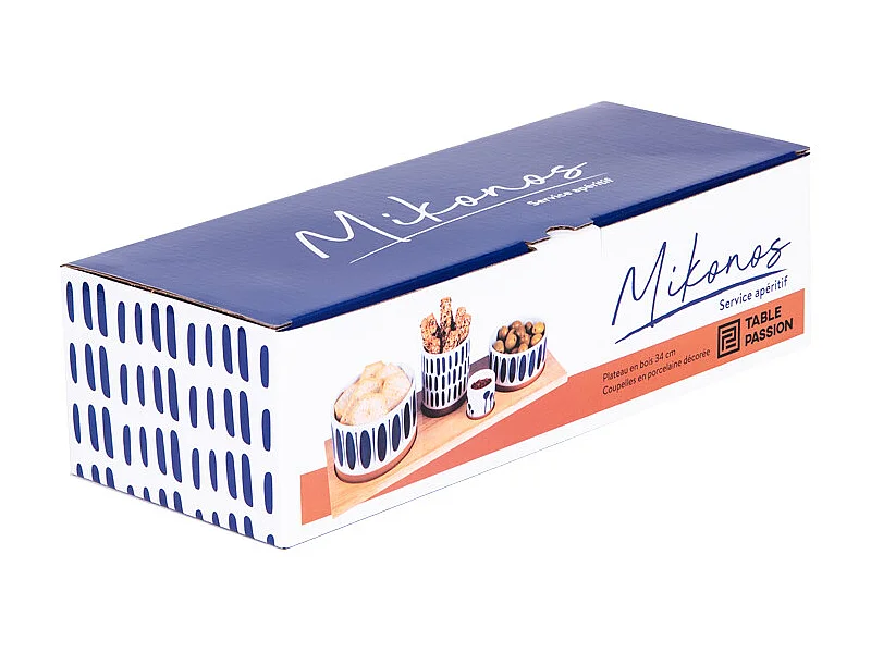 Service apéritif 4 pièces Mikonos