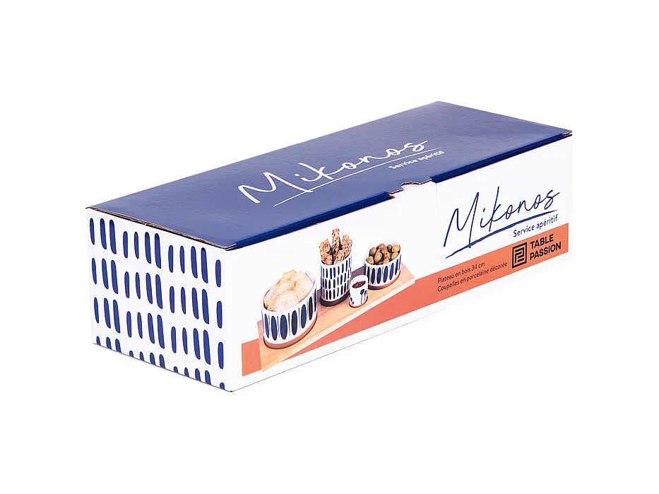 Service apéritif 4 pièces Mikonos