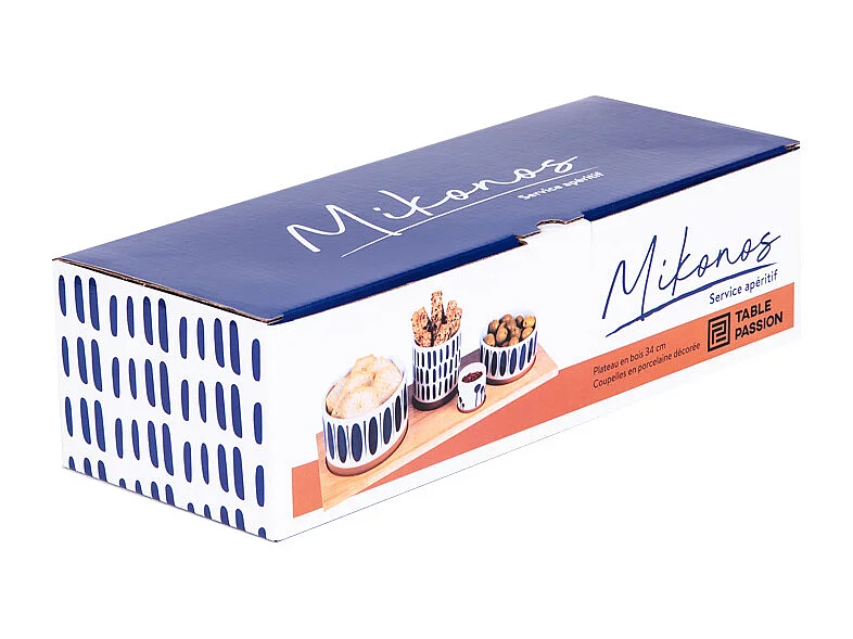 Service apéritif 4 pièces Mikonos
