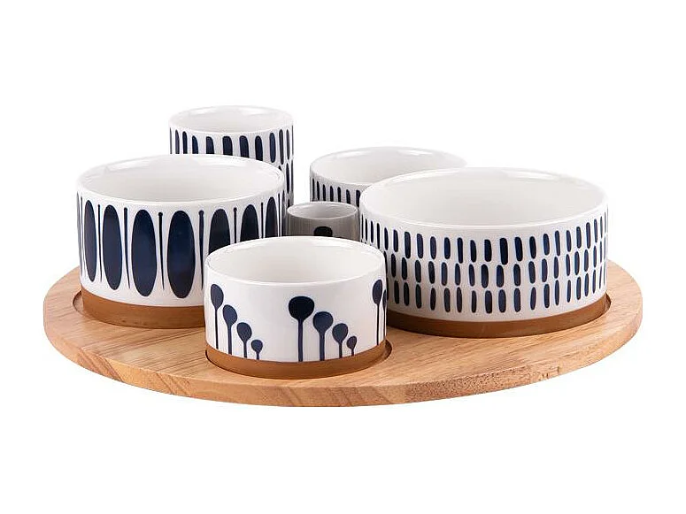 Service apéritif 6 pièces Mikonos