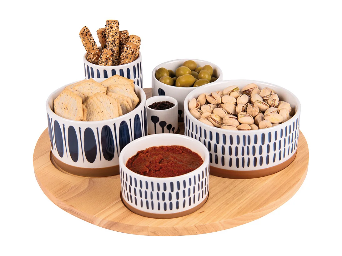 Service apéritif 6 pièces Mikonos