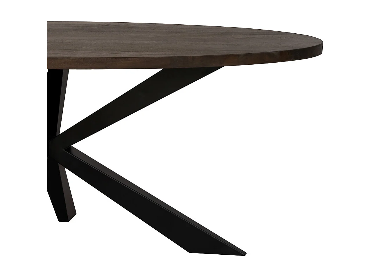 Mesa de comedor ovalada con pata araña suiza  200x100x76