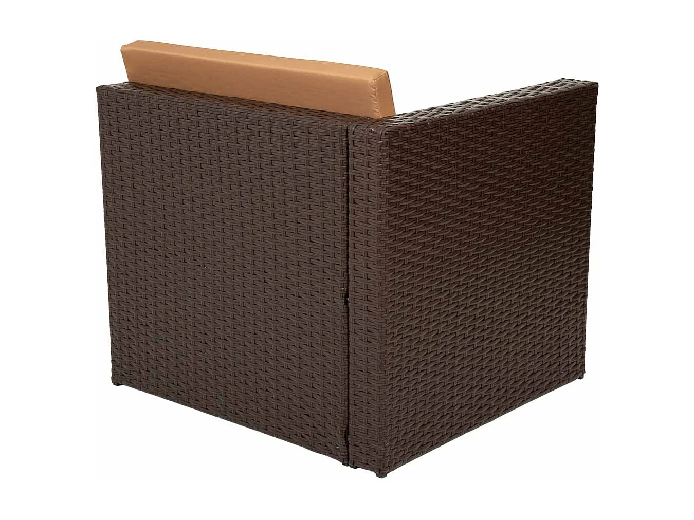 Conjunto de mesa, sofá e 2 poltronas marrom
