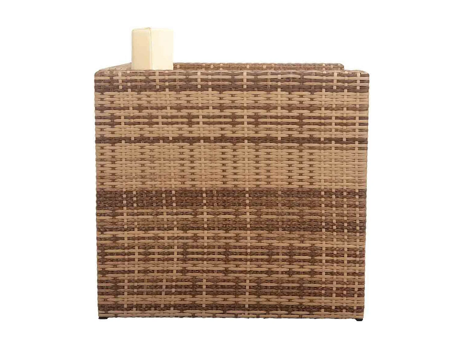 Brauner Tisch, Sofa und 2 Sessel