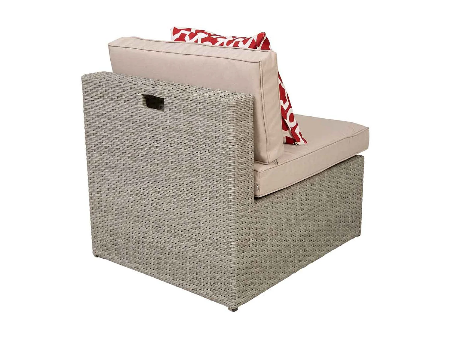 Mesa cinza, conjunto de sofás, 2 poltronas e 2 apoios para pés