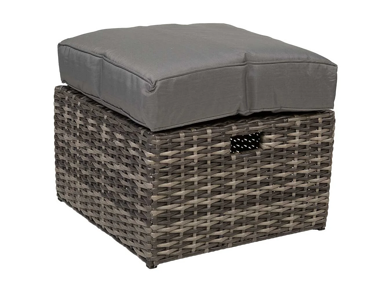 Set tavolo grigio, divano, 2 poltrone e 2 poggiapiedi