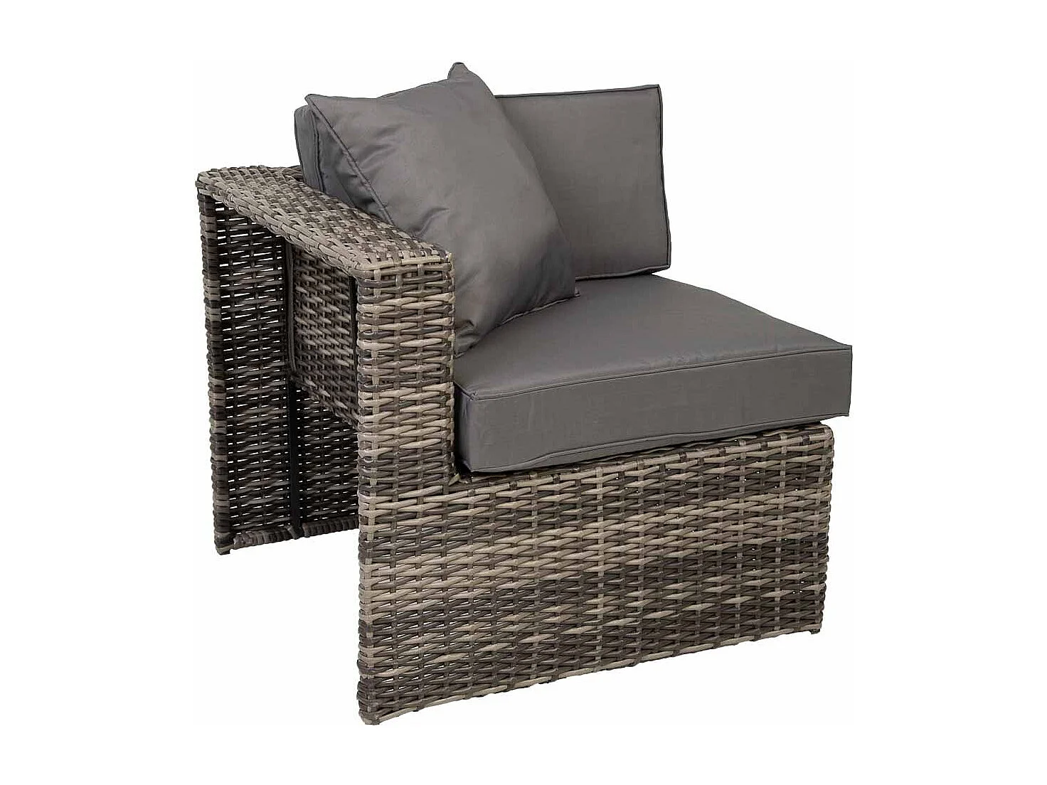 Set tavolo grigio, divano, 2 poltrone e 2 poggiapiedi