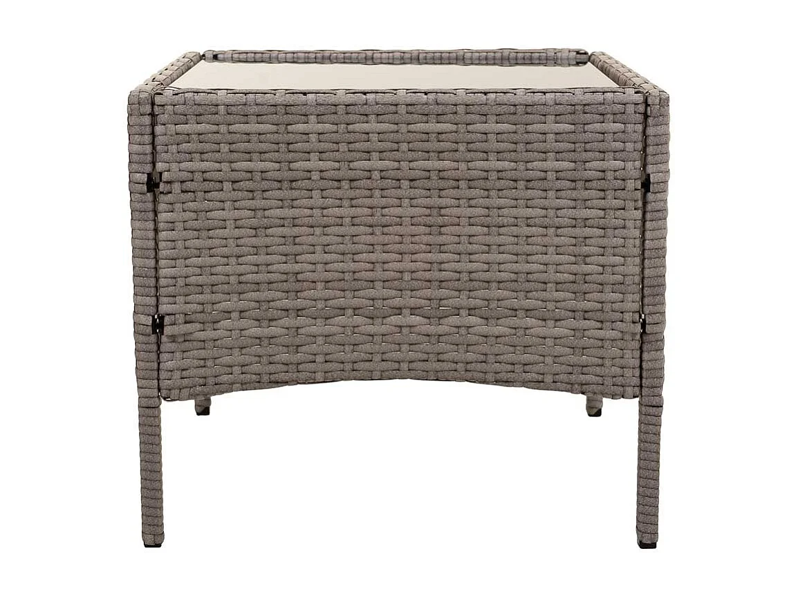 Set tavolo grigio e 2 poltrone