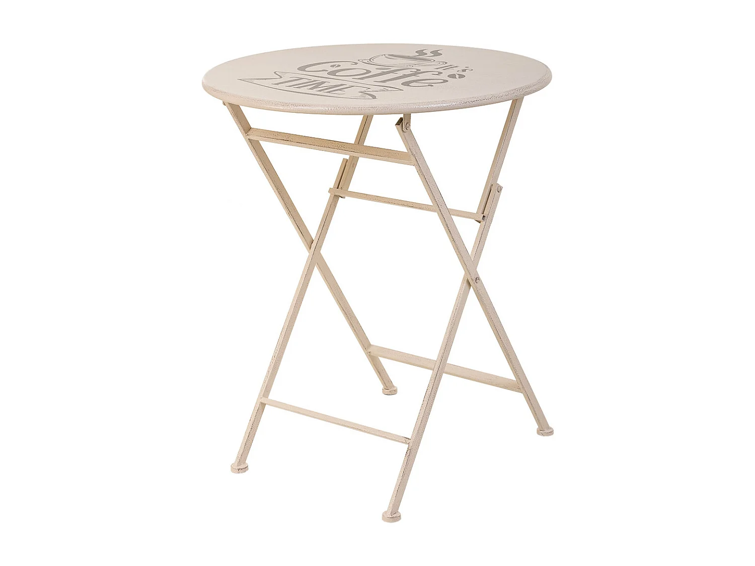 Set tavolo e 2 sedie in ferro battuto bianco