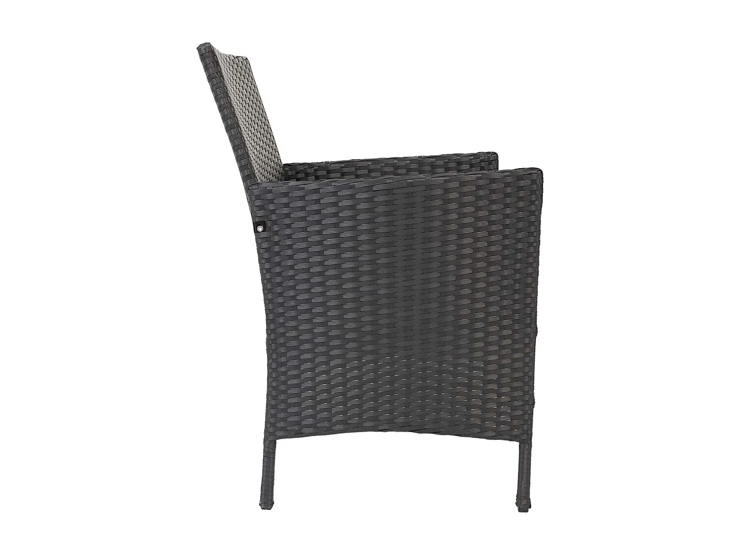 Schwarzer Tisch und 8 Stühle