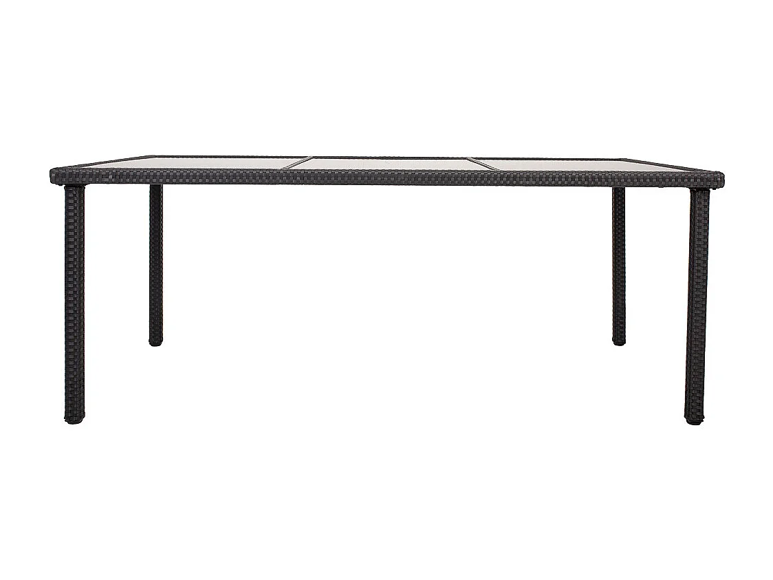 Conjunto de mesa e 8 cadeiras preto