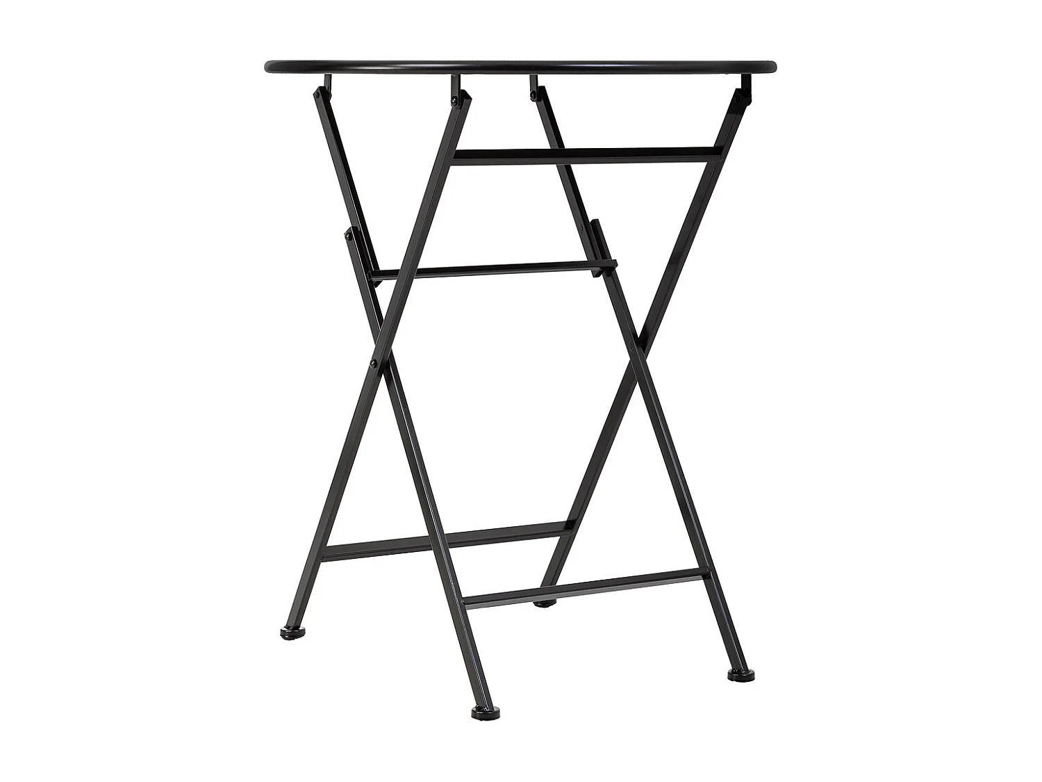 Conjunto de mesa e 2 cadeiras de ferro forjado preto