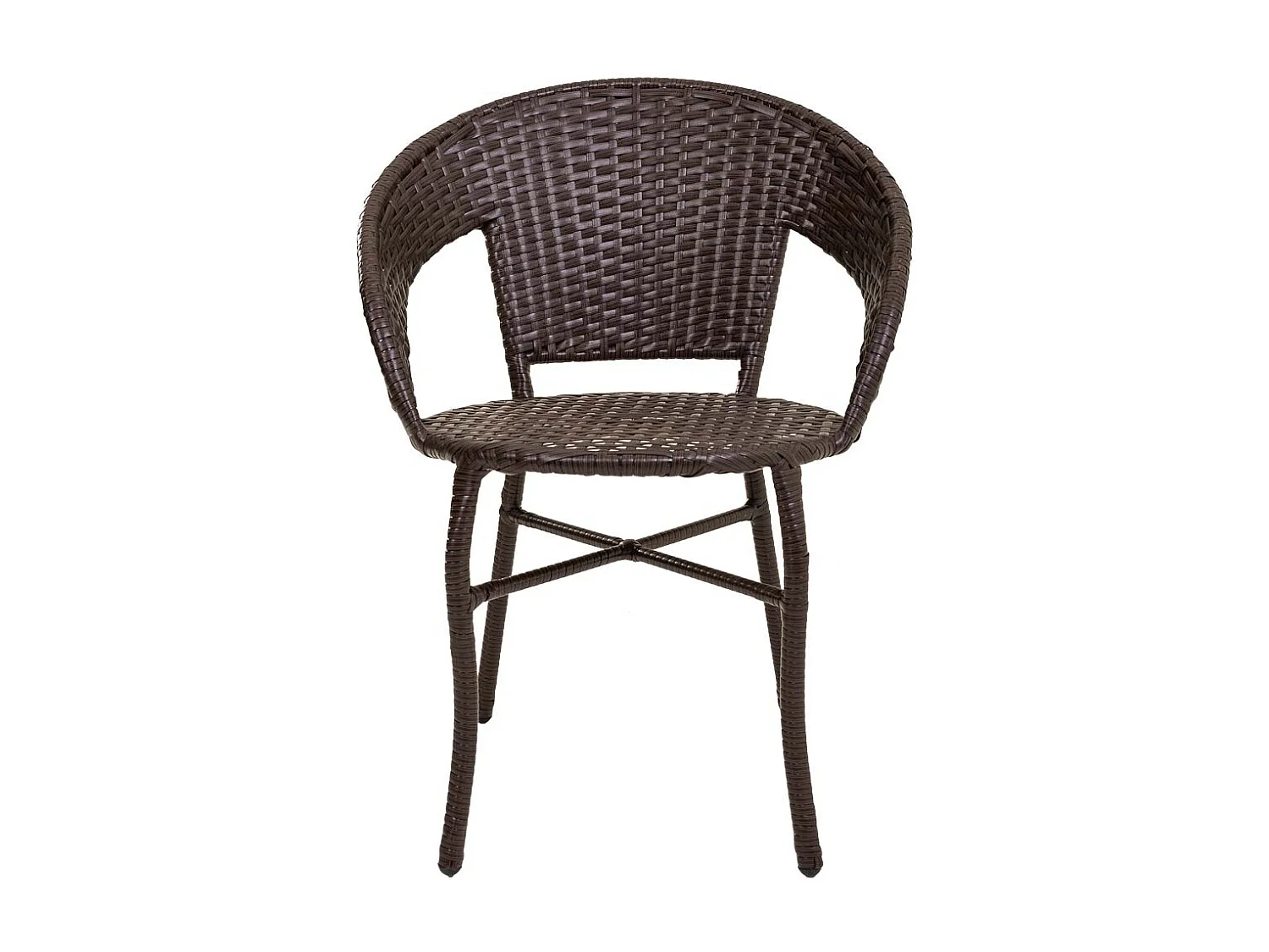 Brauner Tisch und 4 Sessel