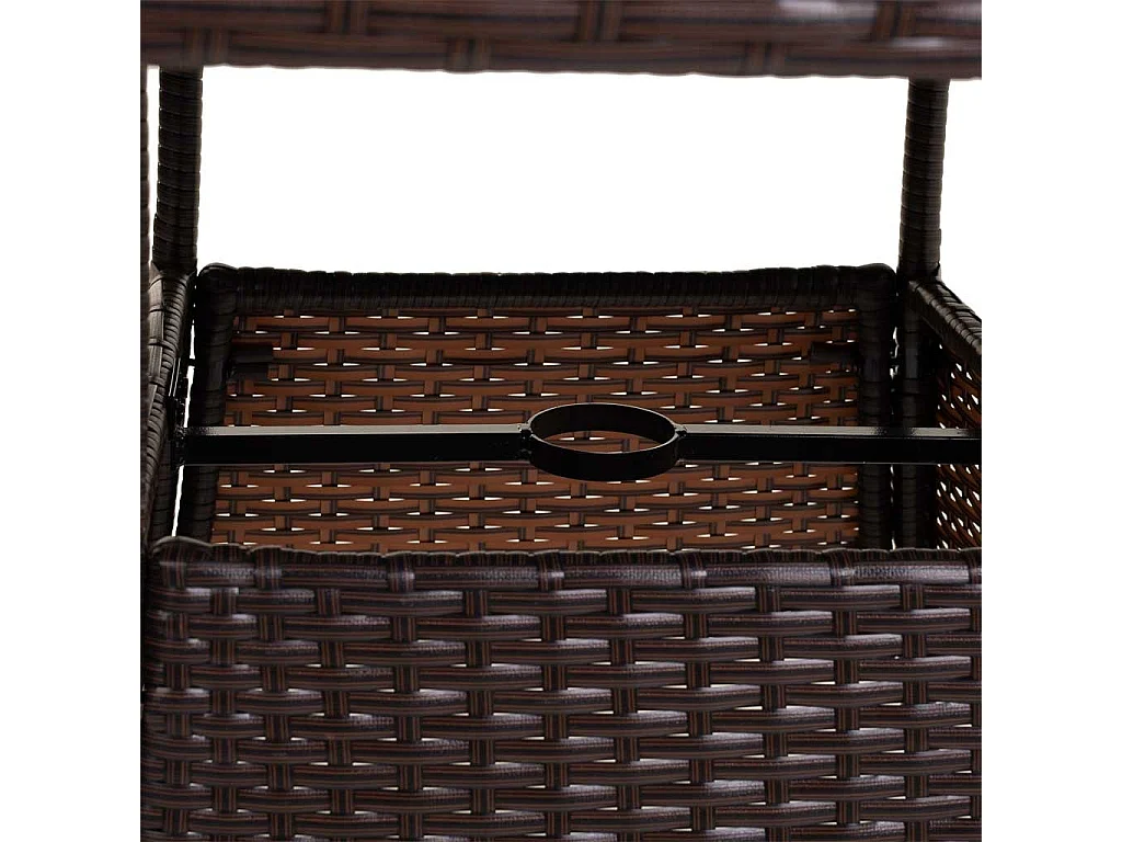 Schwarzer Tisch und 8 Stühle