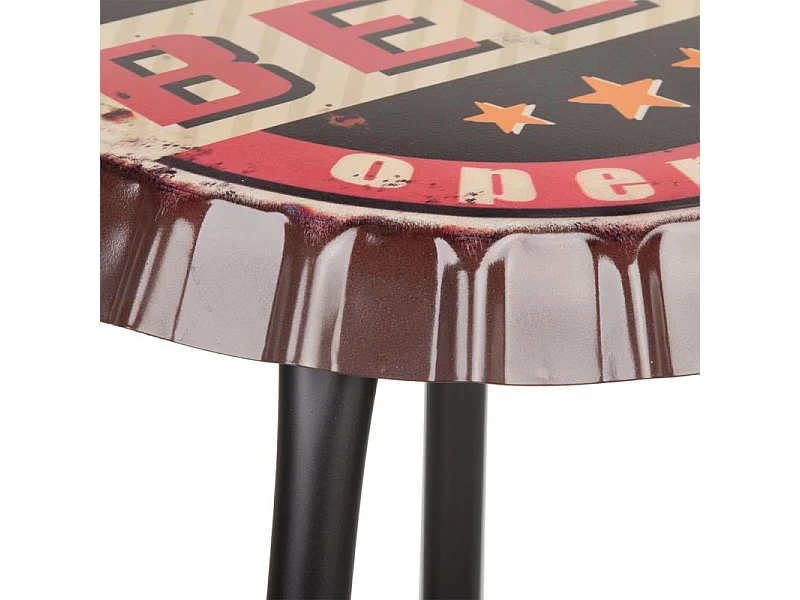 Stijlvolle en uniek comfortabele metalen kruk