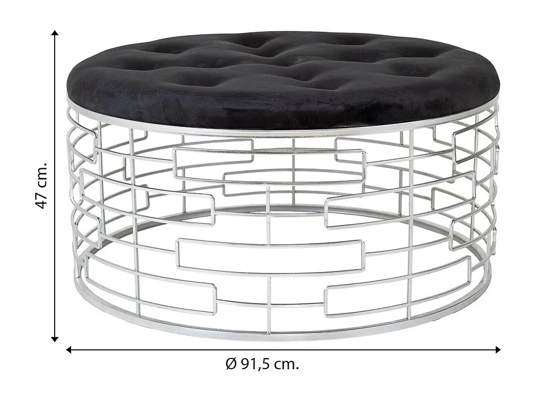 Stijlvolle en uniek comfortabele metalen kruk