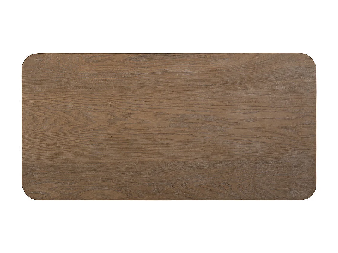 Mesa de centro de madeira e metal marrom 100x50x40