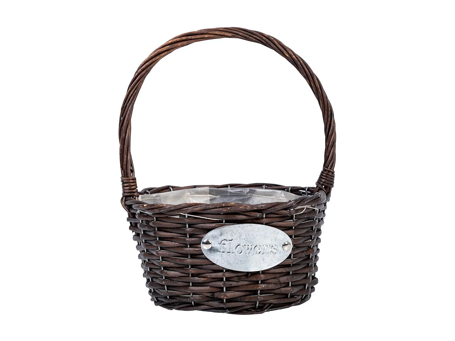 Brauner Weidenkorb d23x29h cm