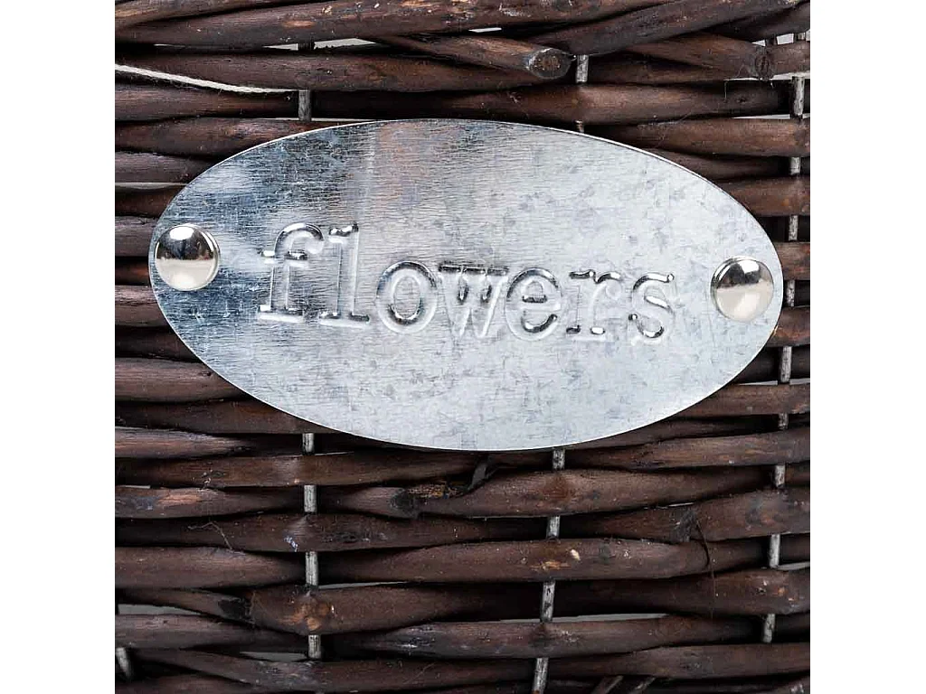 Brauner Weidenkorb d23x29h cm