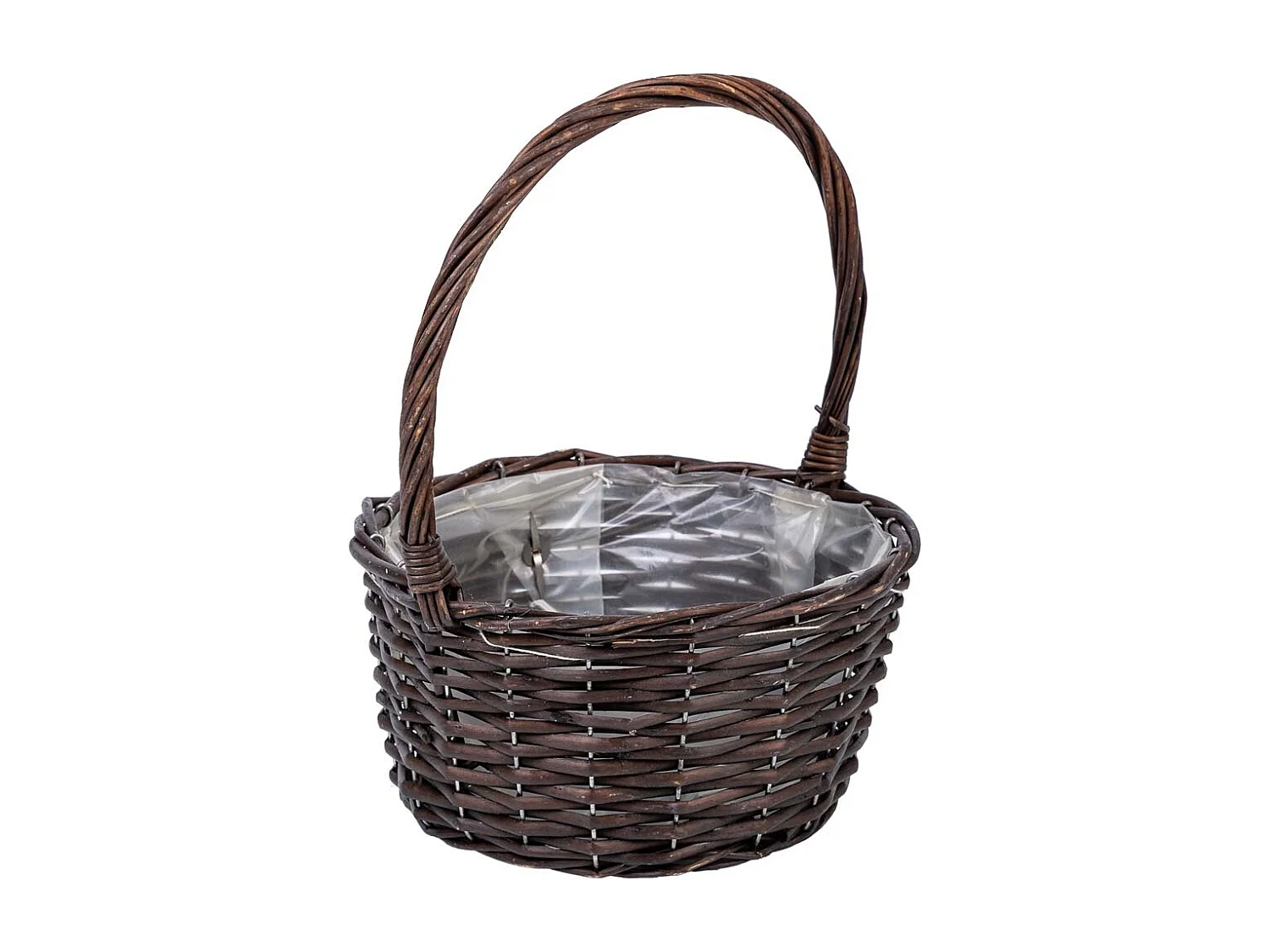 Cesta de vime marrom d23x29
