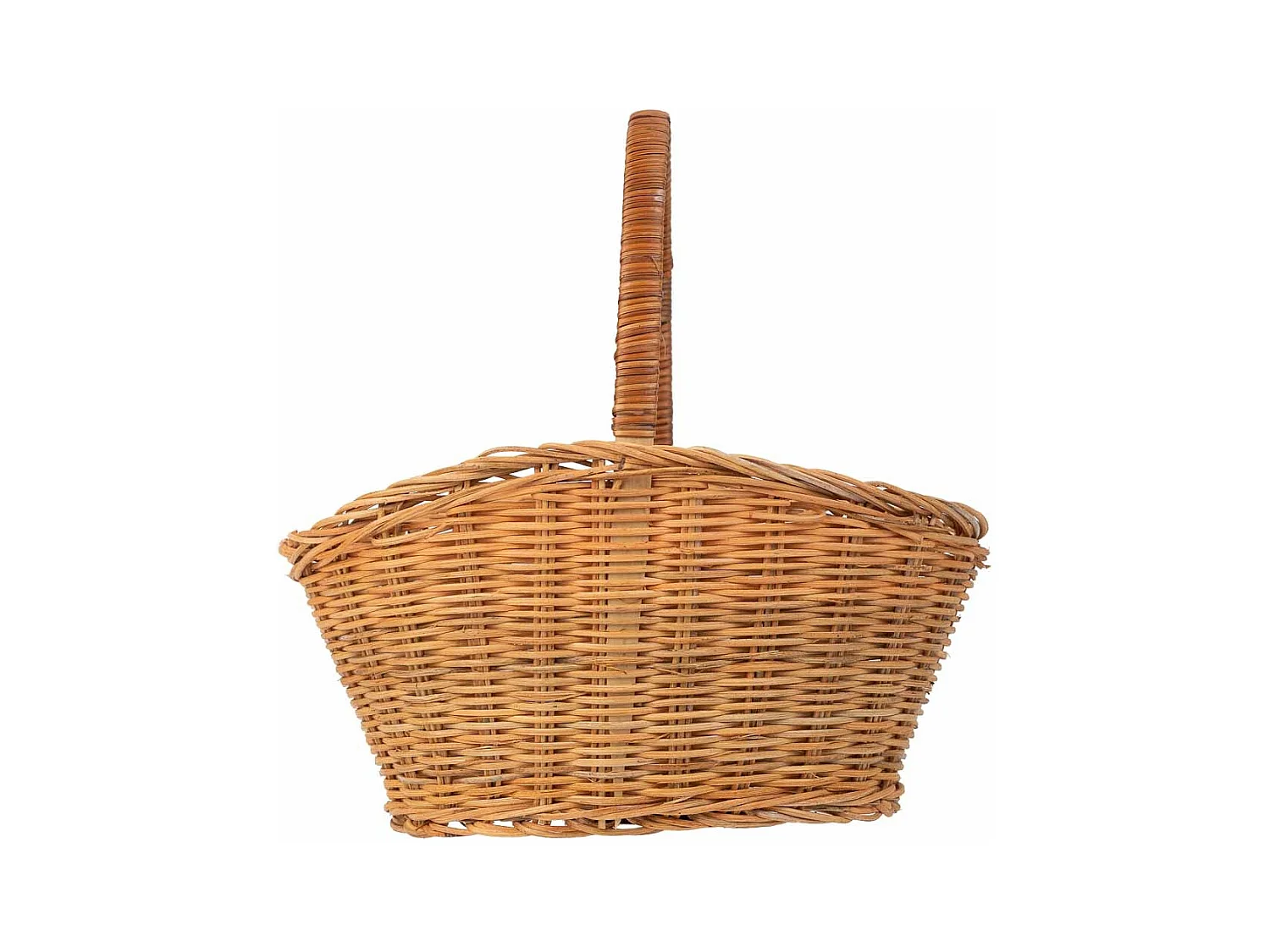 Cesta oval de medula marrón 28x22x15-30
