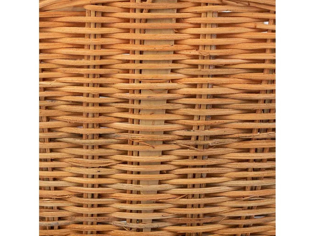 Cesto ovale in midollo marrone 28x22x15-30h