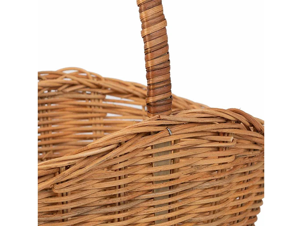 Cesta oval de medula marrón 25x17x13-25