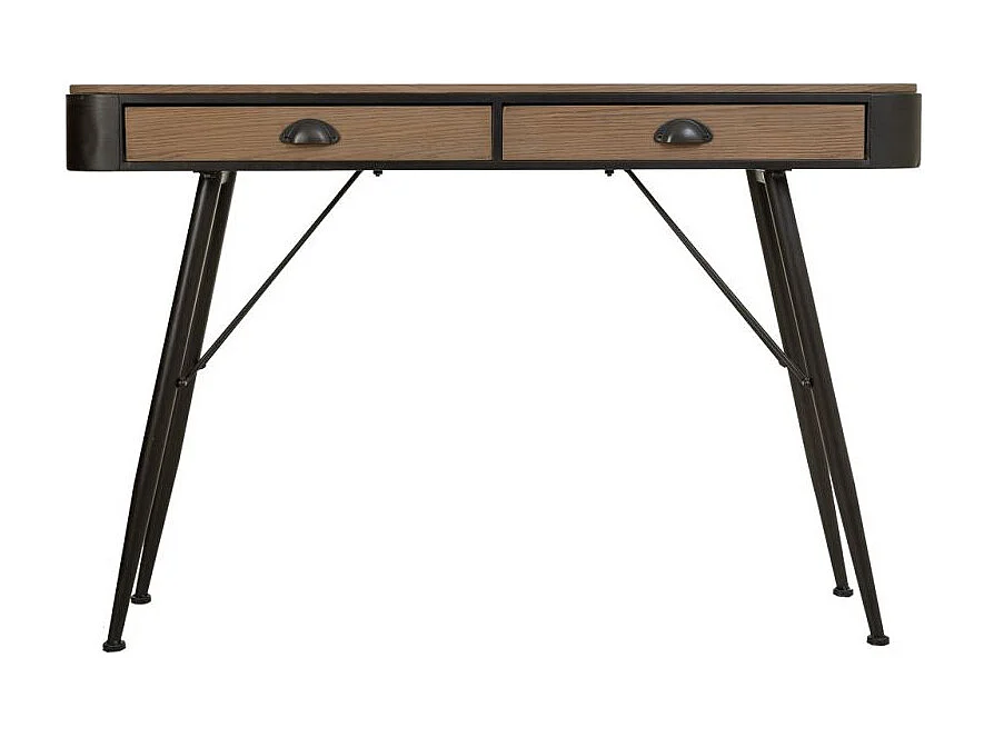 Bruine halset van hout en metaal met een unieke stijl en comfort