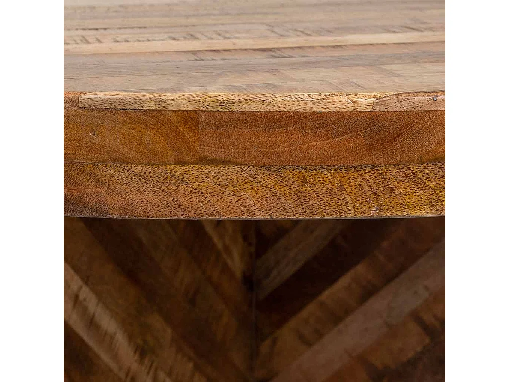 Table ronde en bois 153x153x80
