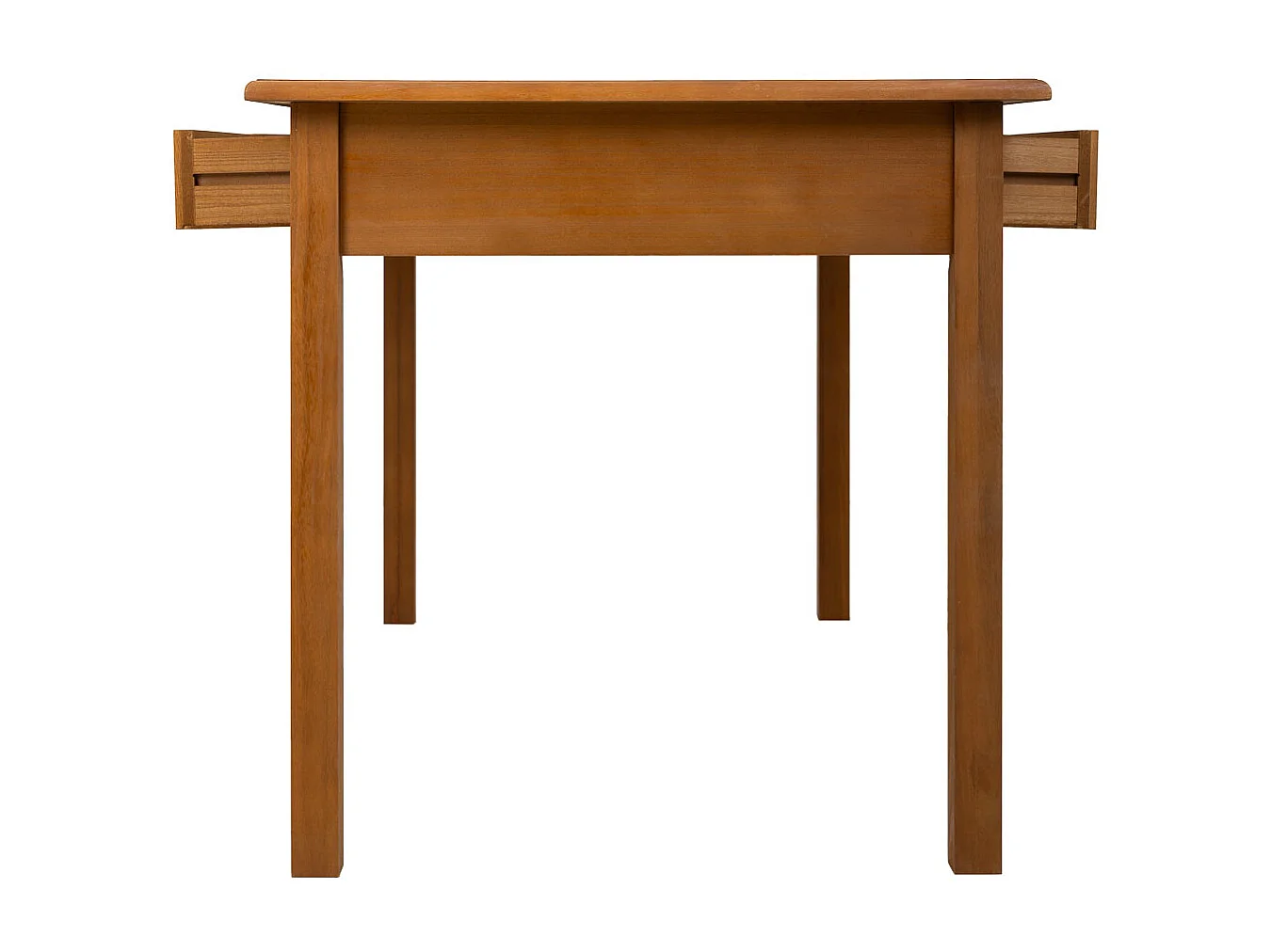 Table à manger avec 2 tiroirs marron 150x80x78